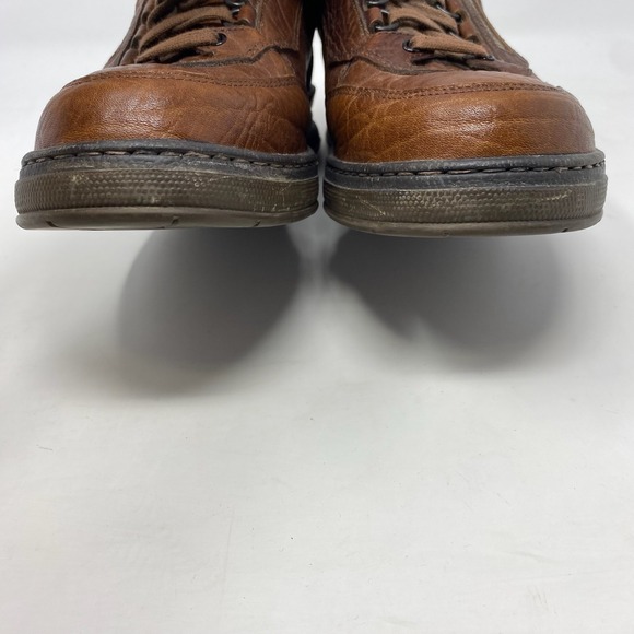 Mephisto Comfort Sneakers Mens 9 Brown Leather Caoutchouc Walking Lace Up - Picture 3 of 15